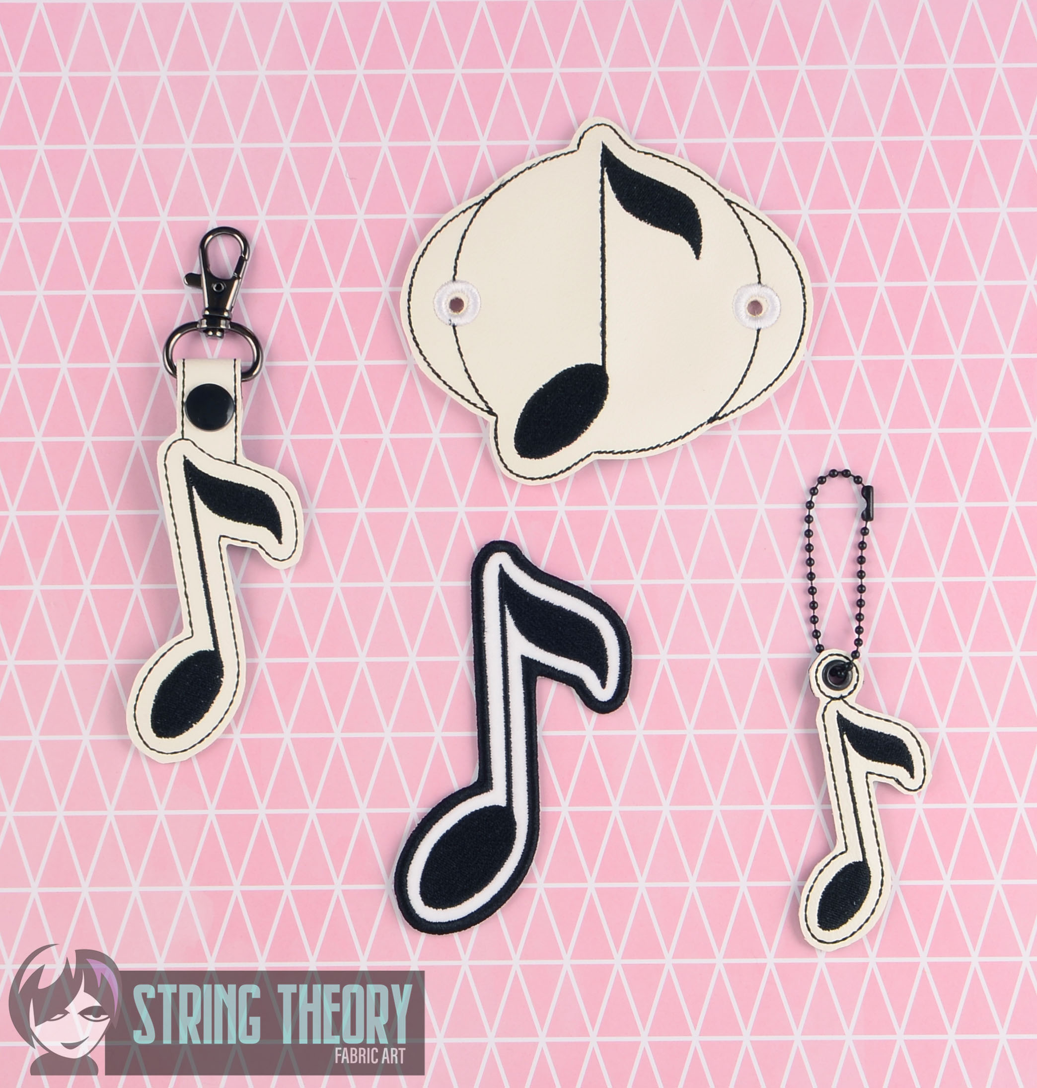 8th Note ITH machine embroidery design