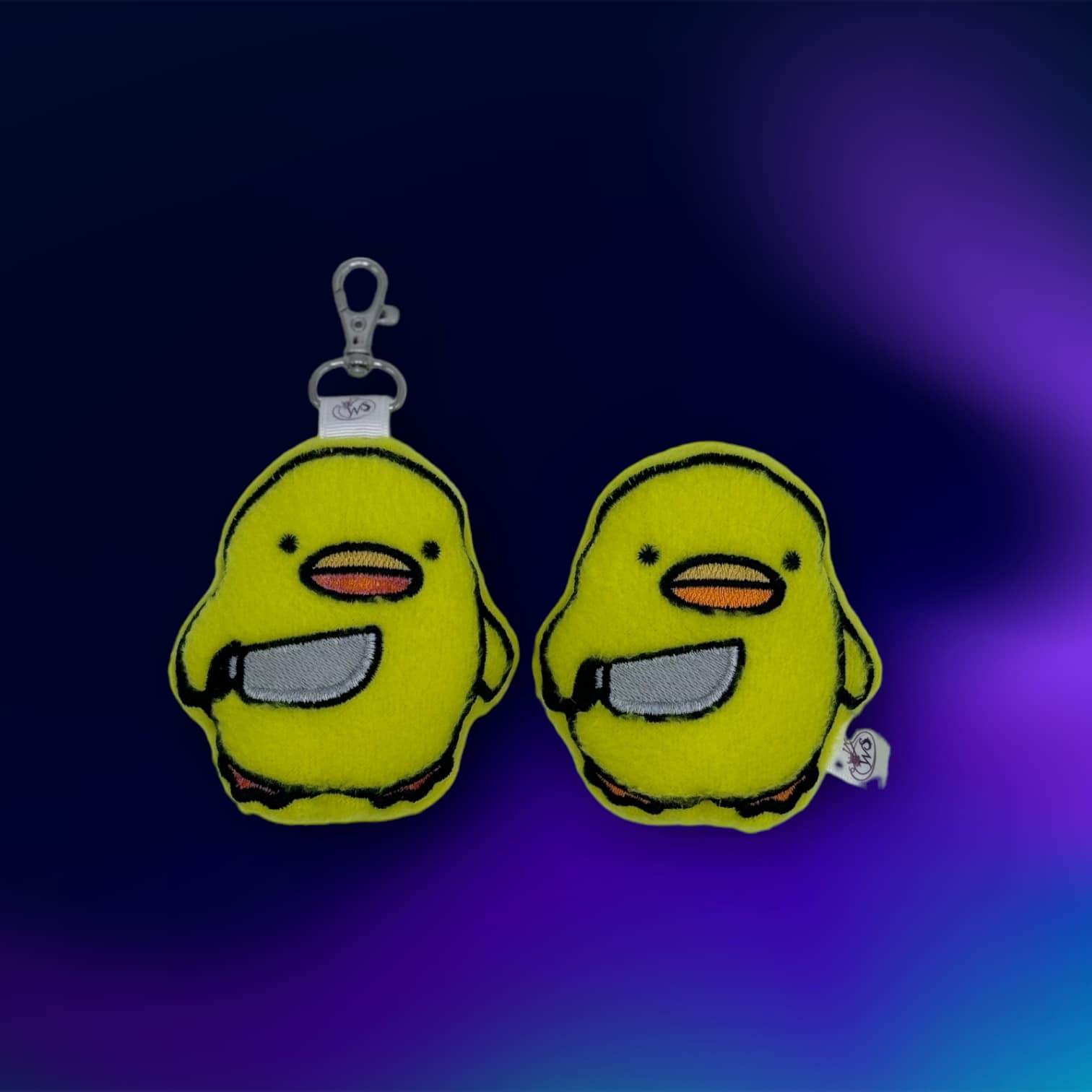 Chibi Murder Duck Stuffie ITH machine embroidery design