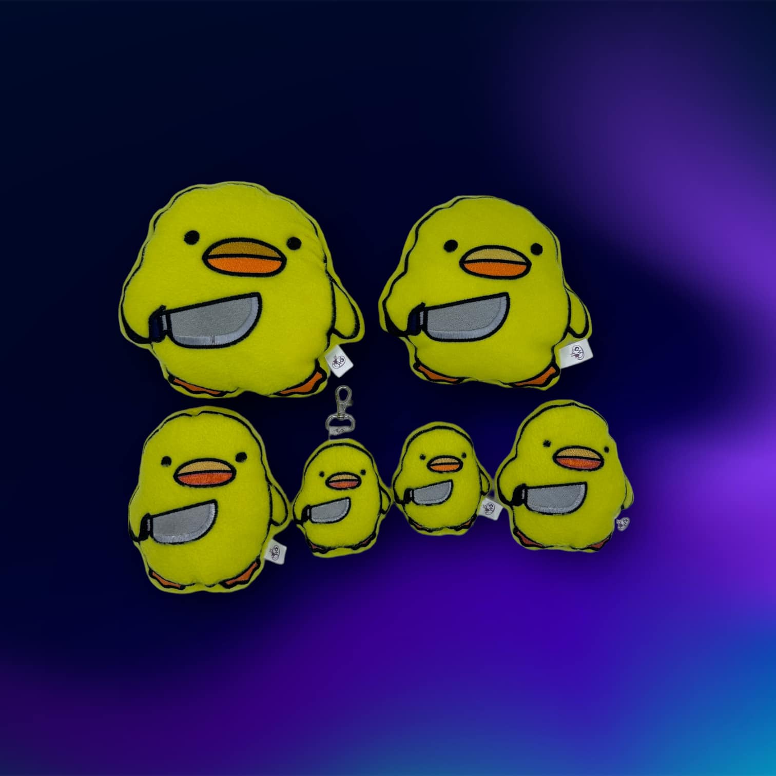 Chibi Murder Duck Stuffie ITH machine embroidery design