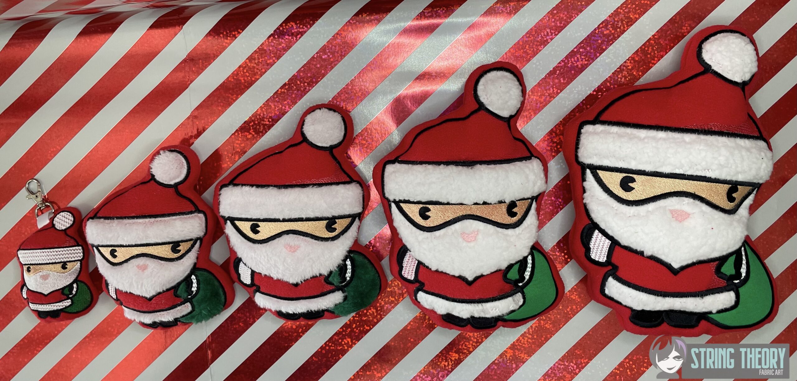 Chibi Santa Stuffie ITH Machine Embroidery Design