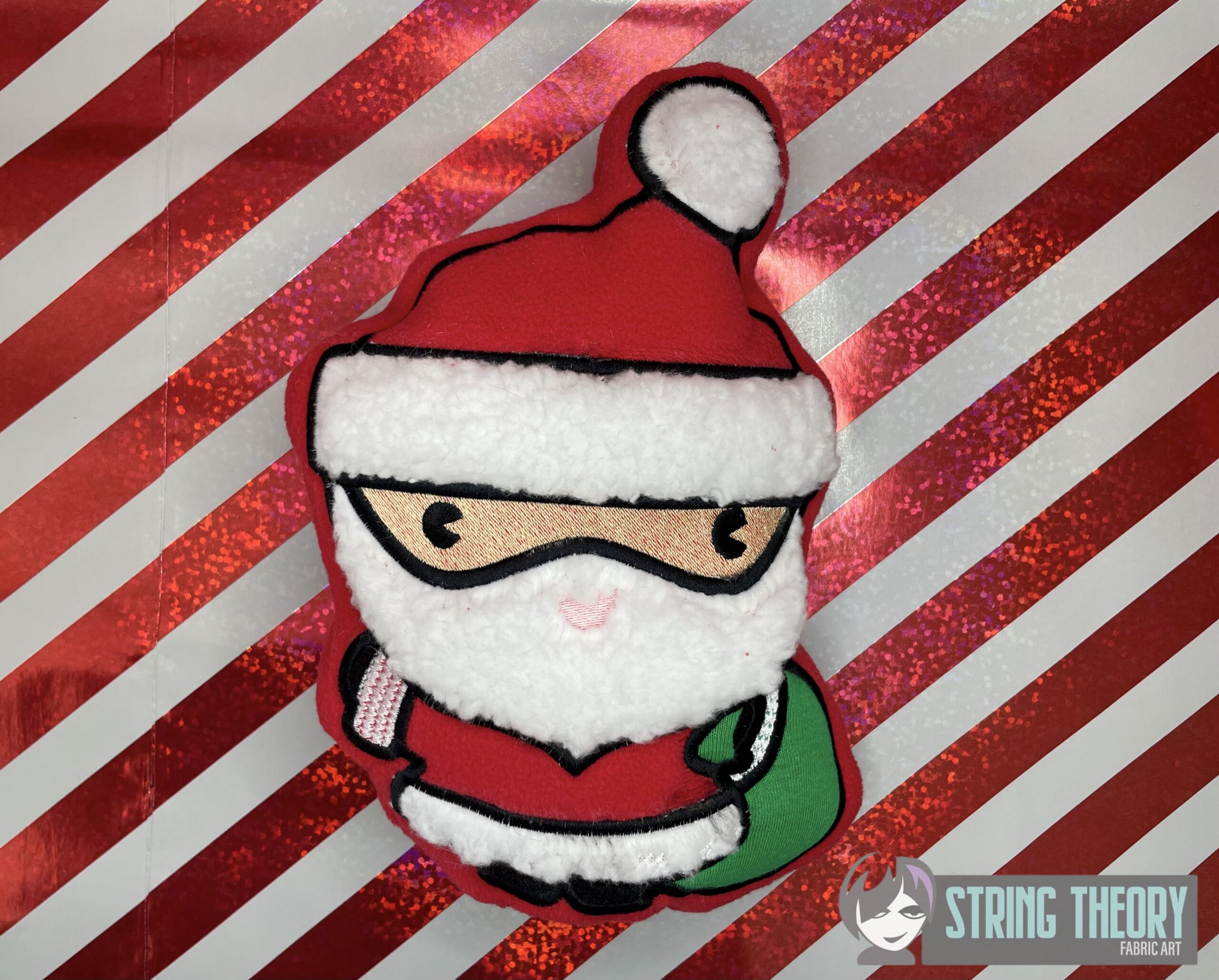 Chibi Santa Stuffie ITH Machine Embroidery Design