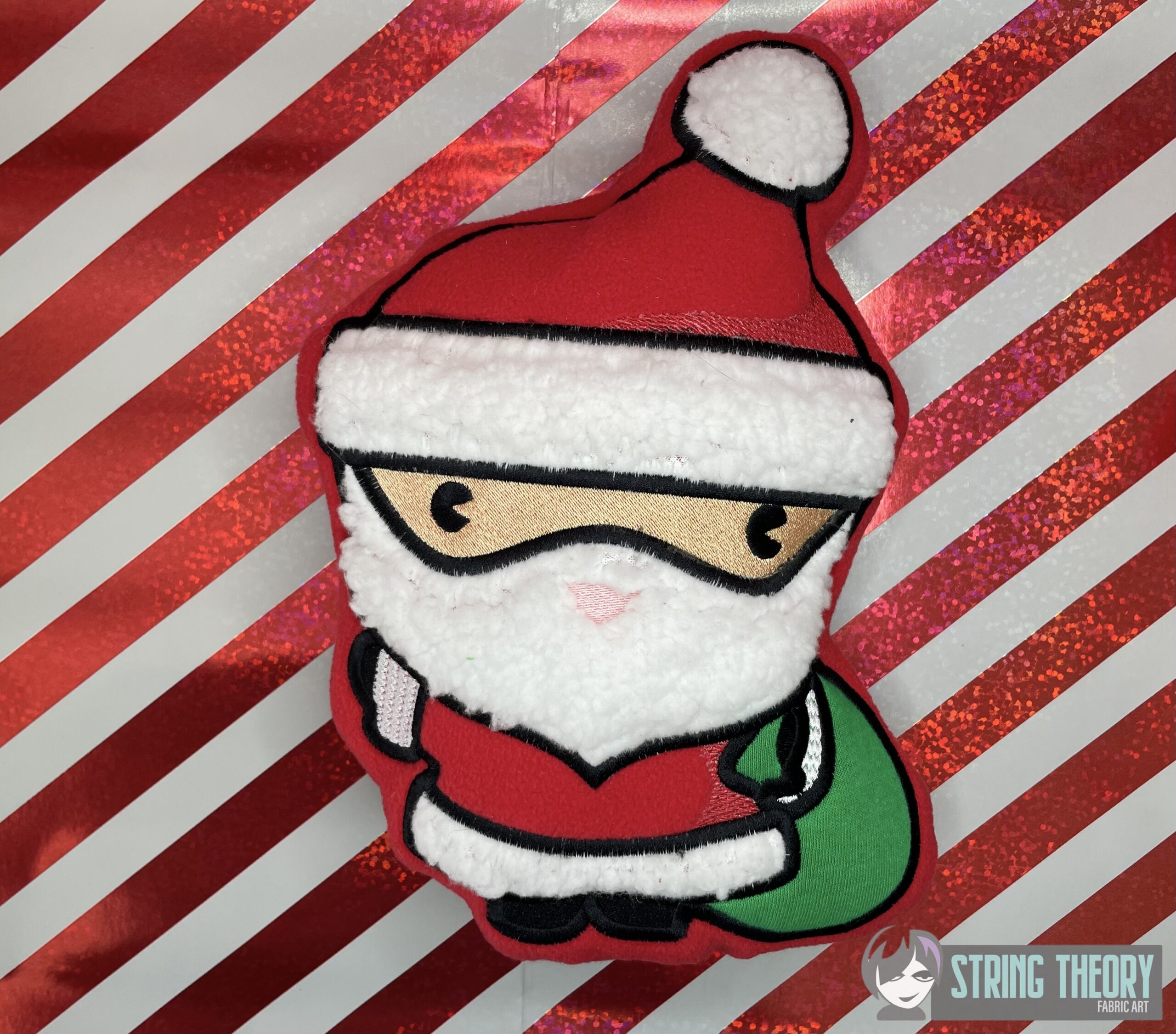 Chibi Santa Stuffie ITH Machine Embroidery Design