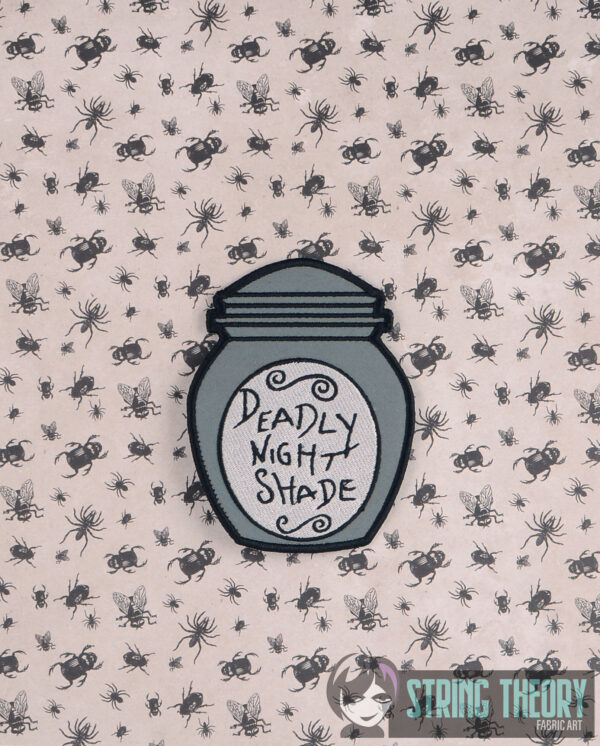 Deadly Nightshade Jar – String Theory Fabric Art