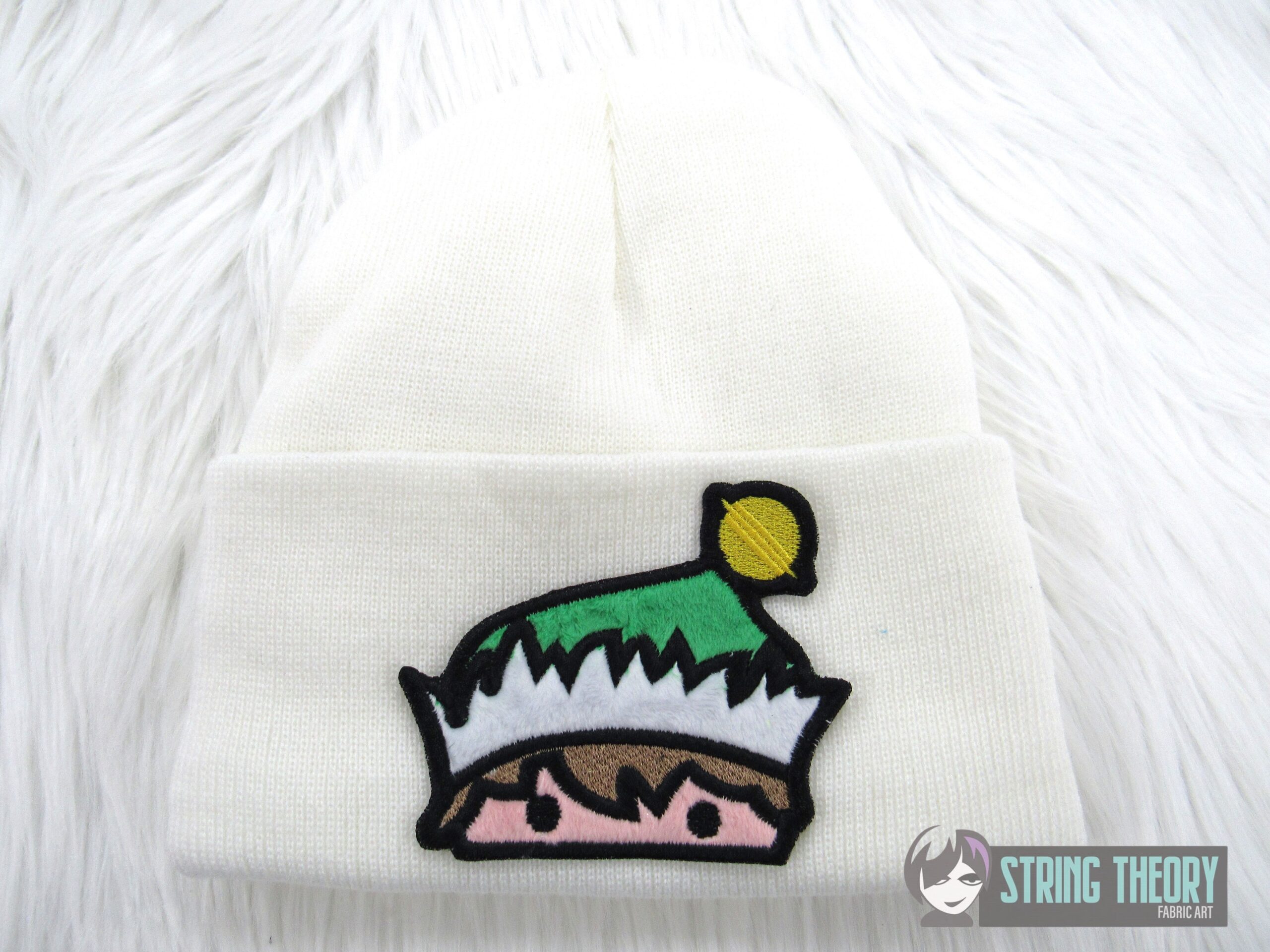 Chibi Elf Peeker Machine embroidery design