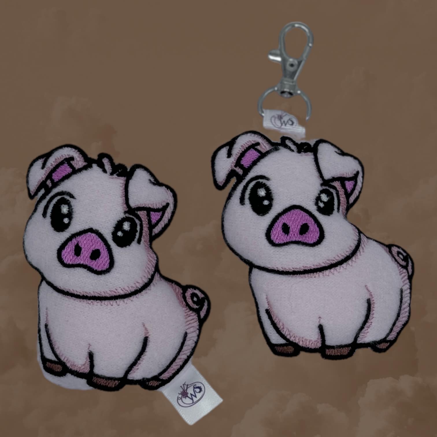 Chibi Piggy Stuffie ITH machine embroidery design