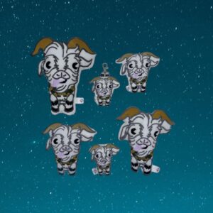 Chibi Enchanted Goat Stuffie ITH machine embroidery design