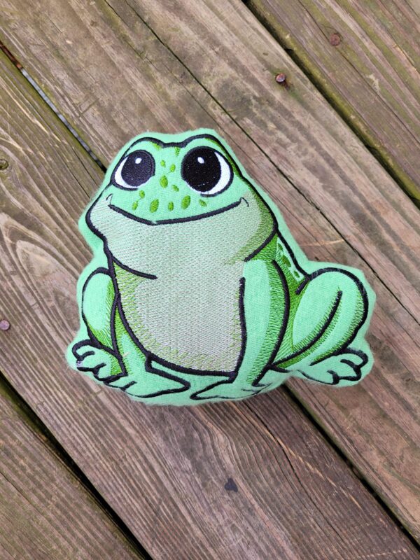 Chibi Frog Stuffie – String Theory Fabric Art