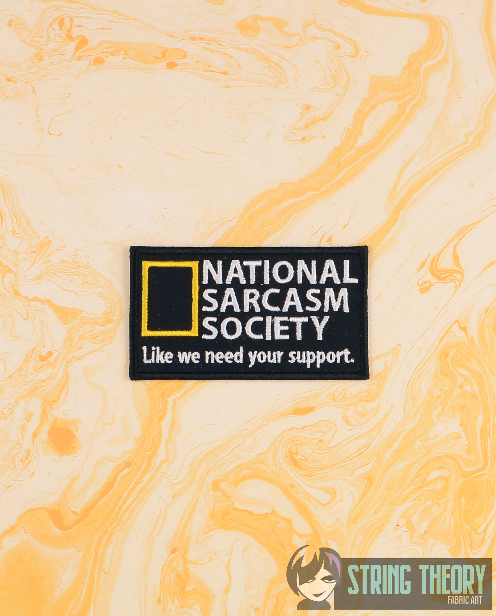National Sarcasm Society Patch ITH machine embroidery design