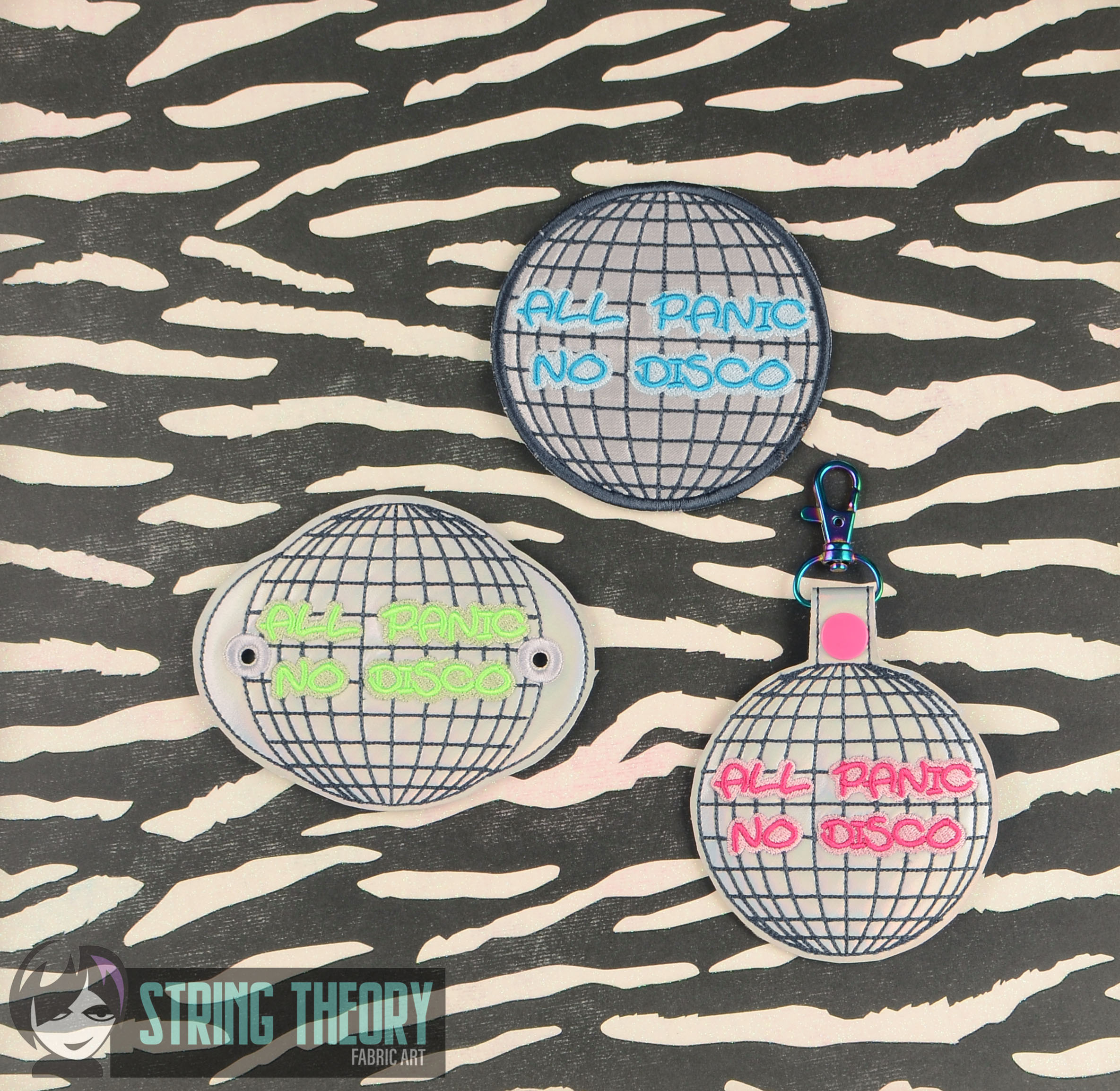 All Panic No Disco ITH machine embroidery design