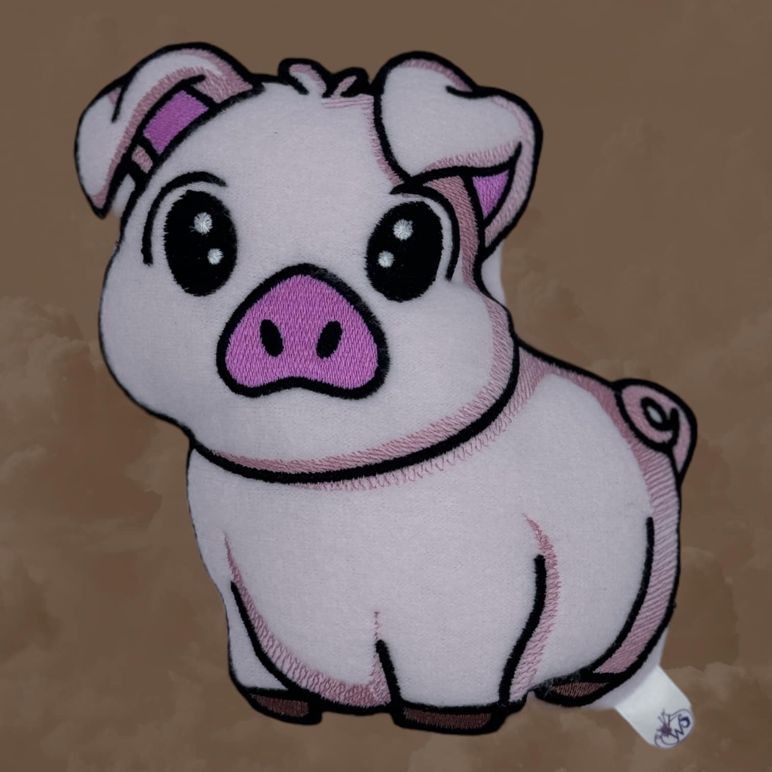 Chibi Piggy Stuffie ITH machine embroidery design