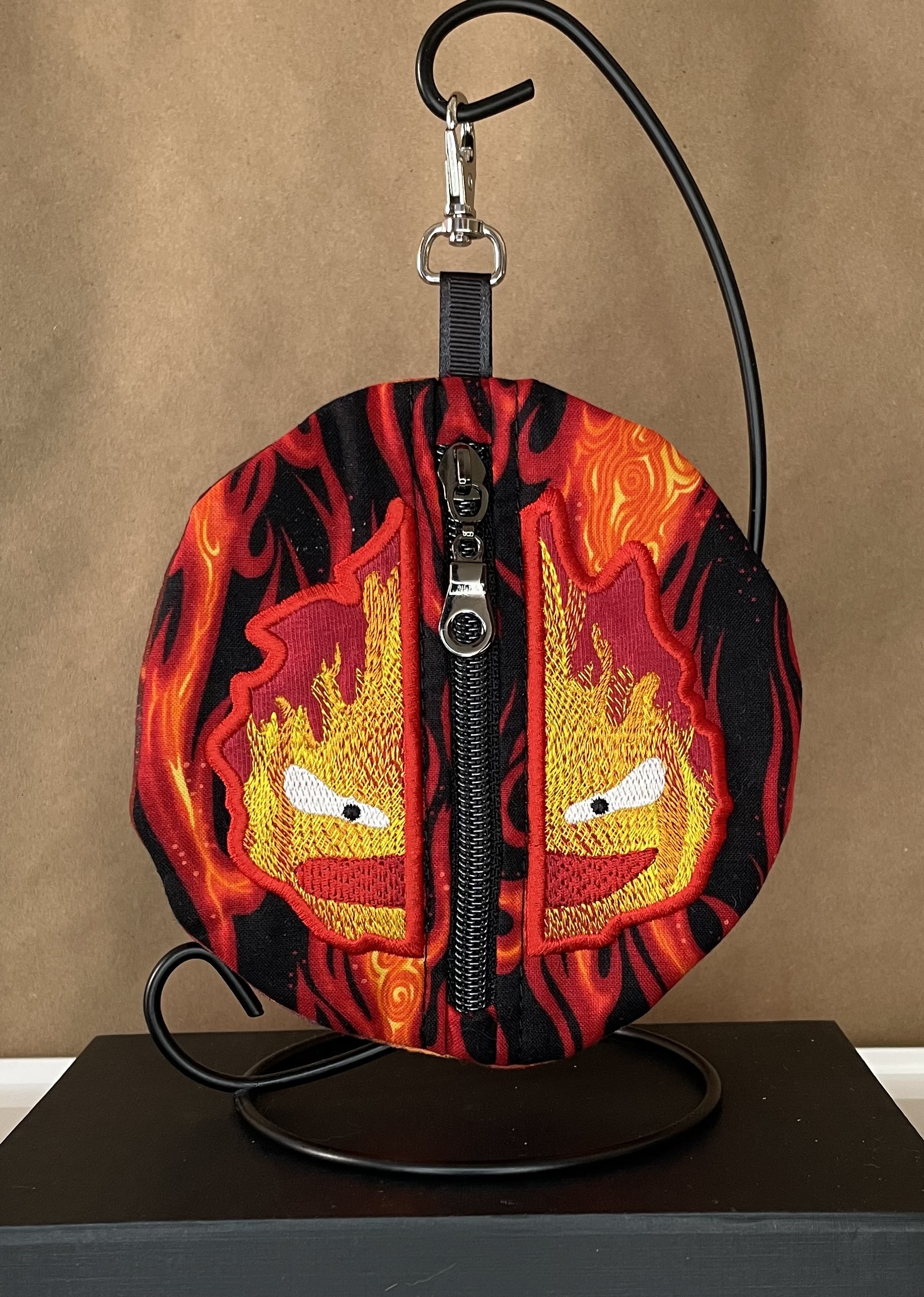 Howls Moving Castle Calcifer split machine embroidery design