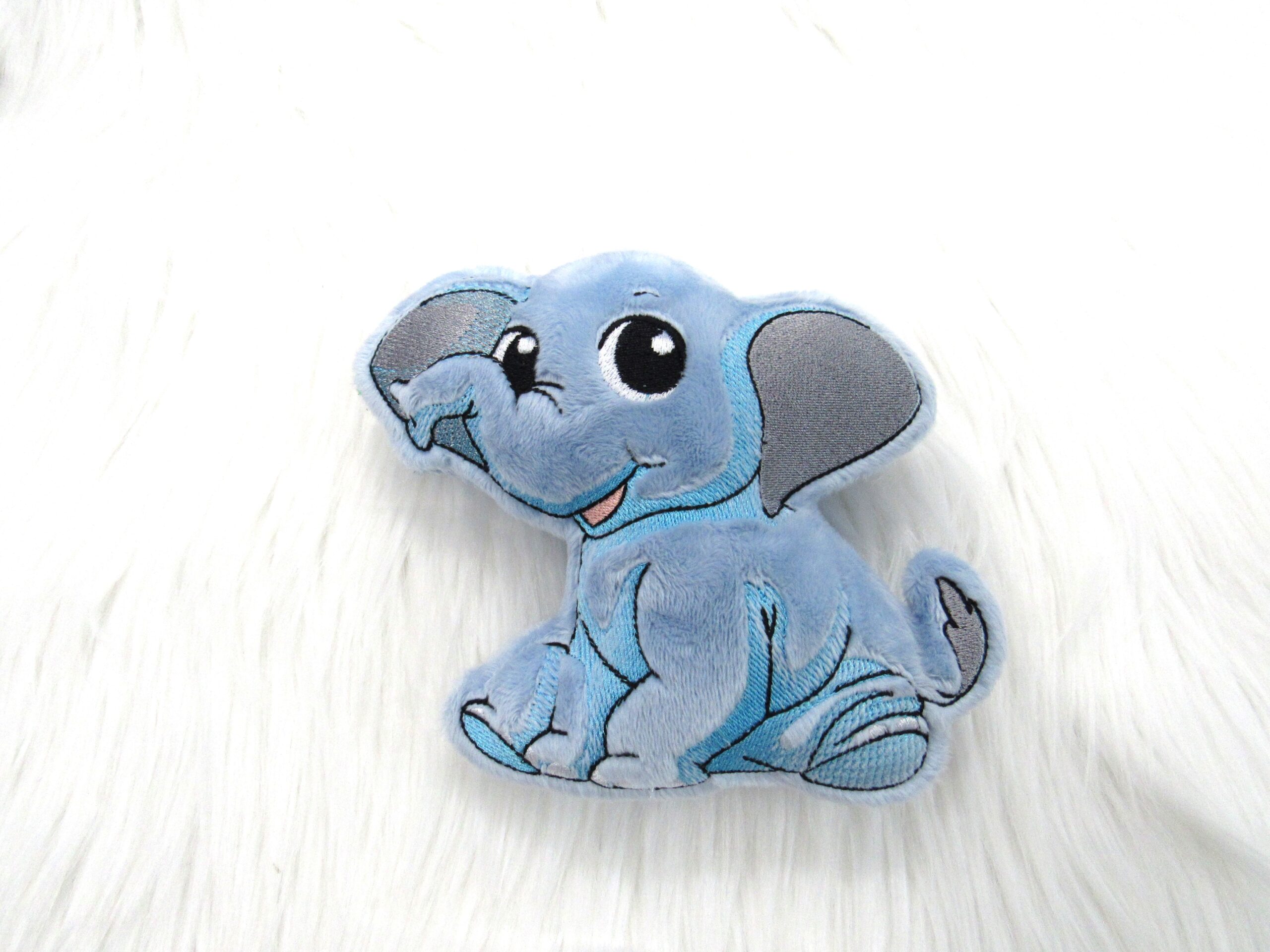 Chibi Elephant Stuffie ITH machine embroidery design