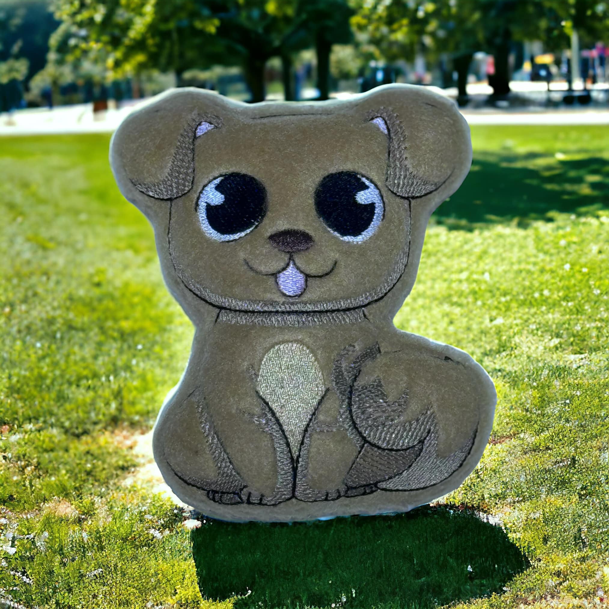 Chibi Puppy stuffie ITH machine embroidery design
