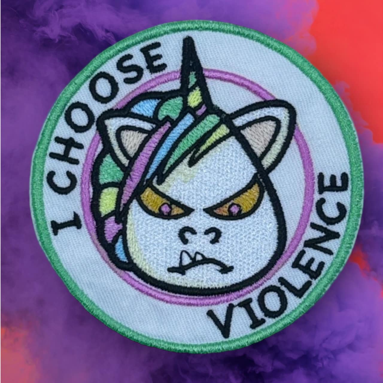 Shanky I Choose Violence patch ITH machine embroidery design