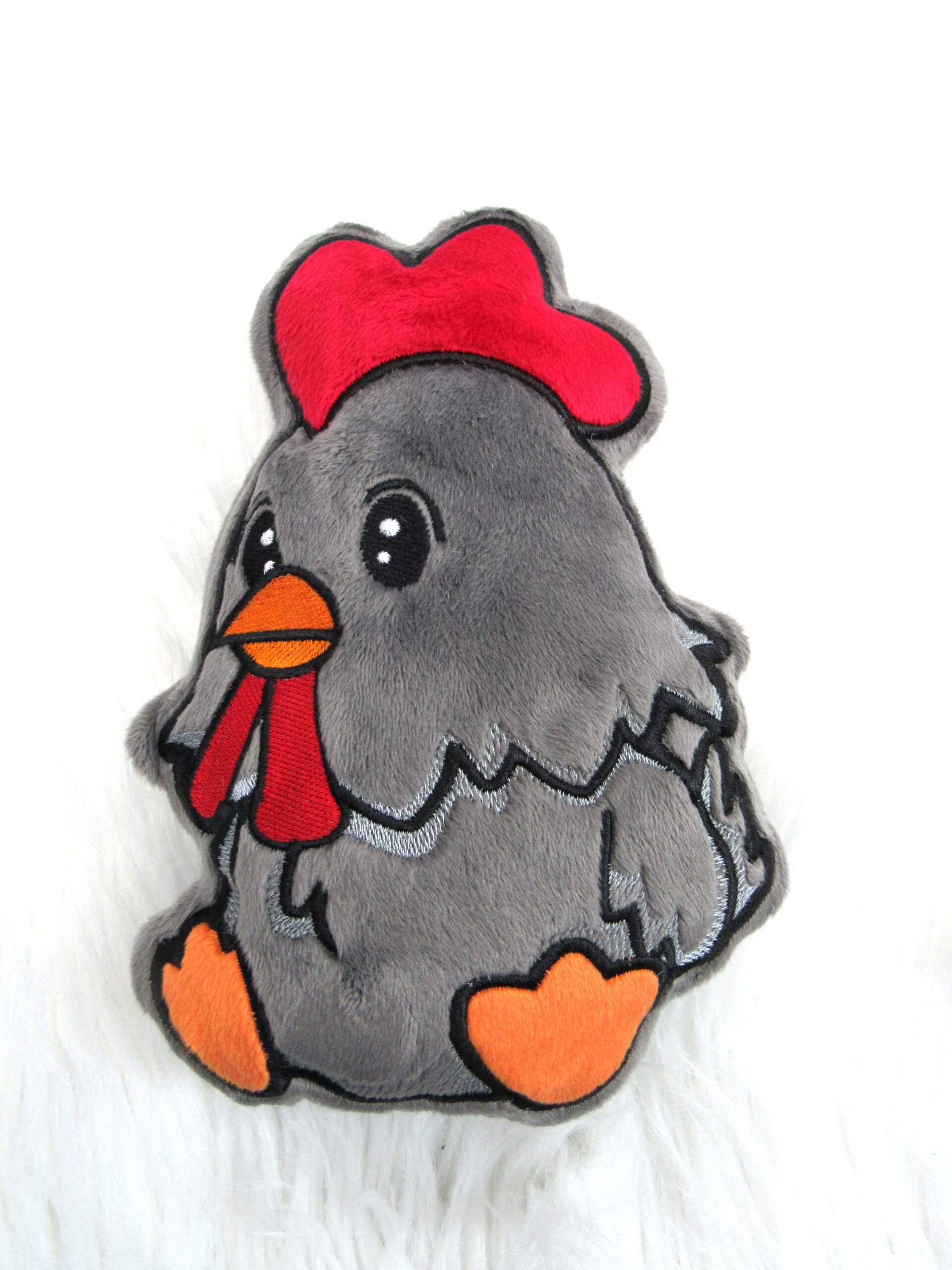 Chibi Chicken Stuffie ITH machine embroidery design