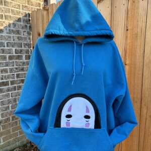 Spirited Away No Face peeker machine embroidery design
