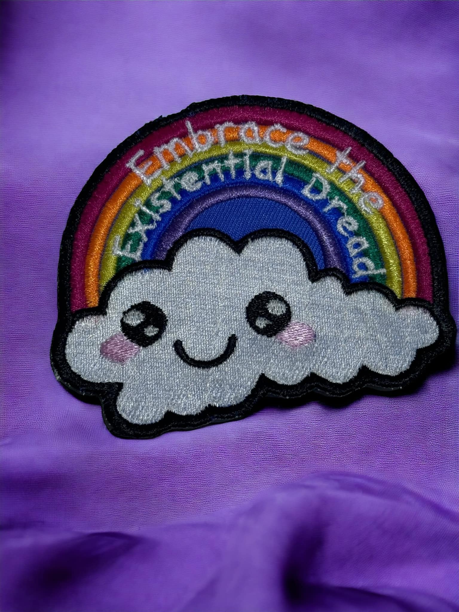 Embrace the Existential Dread patch ITH Machine Embroidery Design