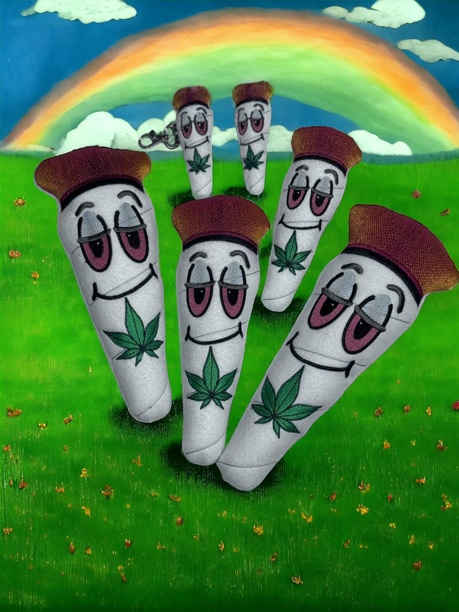 Kawaii Joint Stuffie ITH machine embroidery design