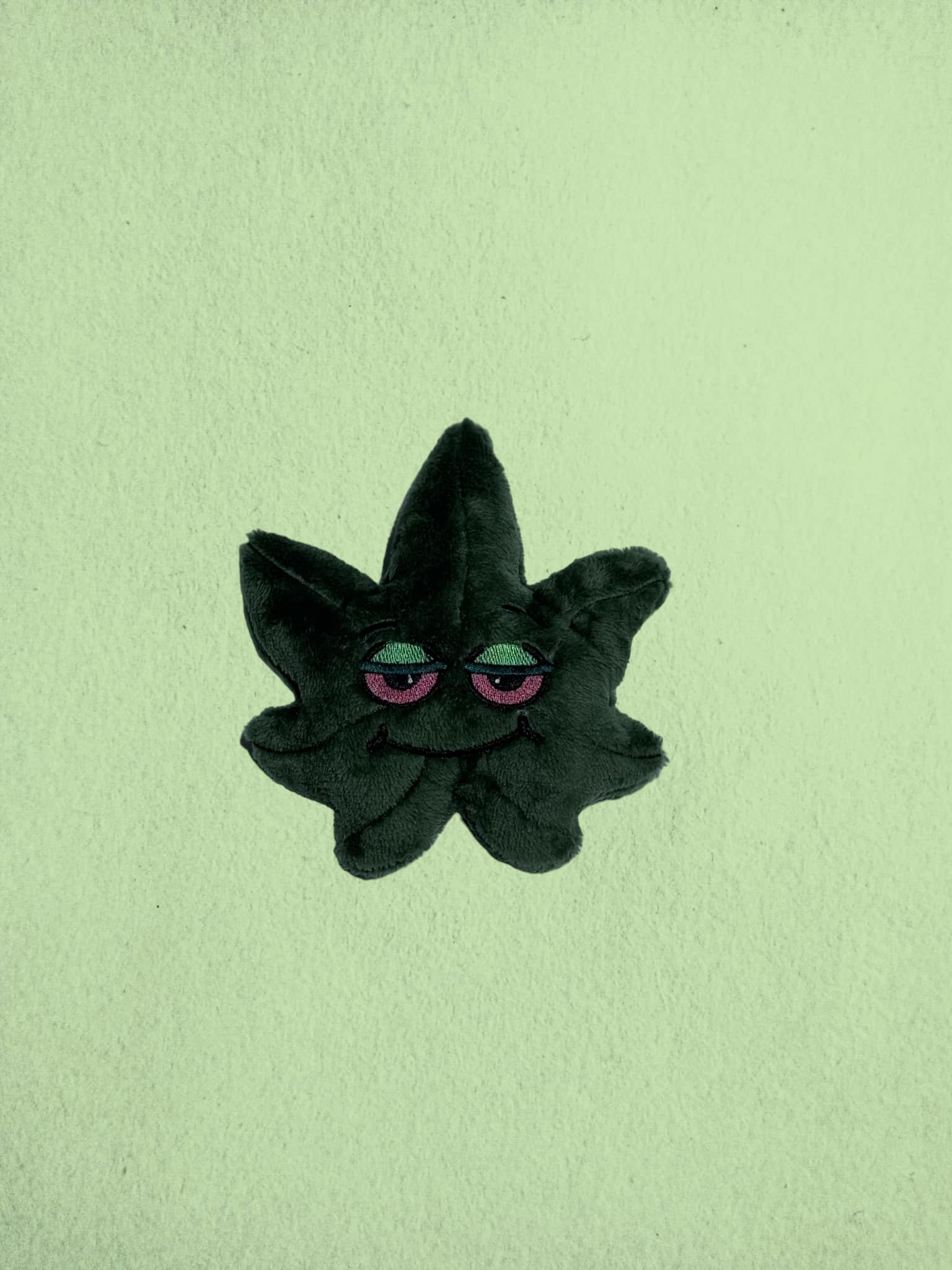 Kawaii Pot Leaf Stuffie ITH machine embroidery design