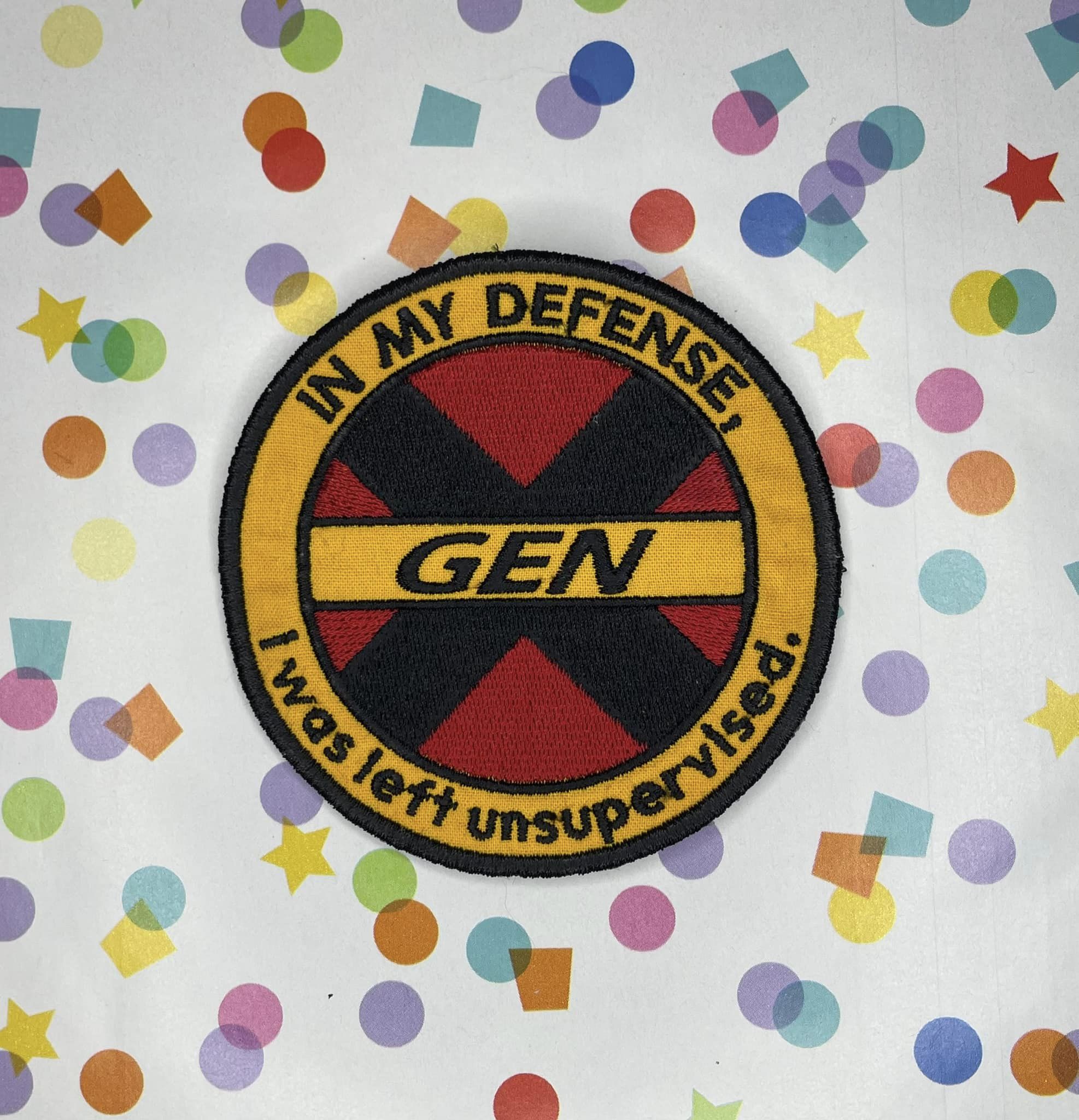 Gen X left unsupervised patch ITH machine embroidery design