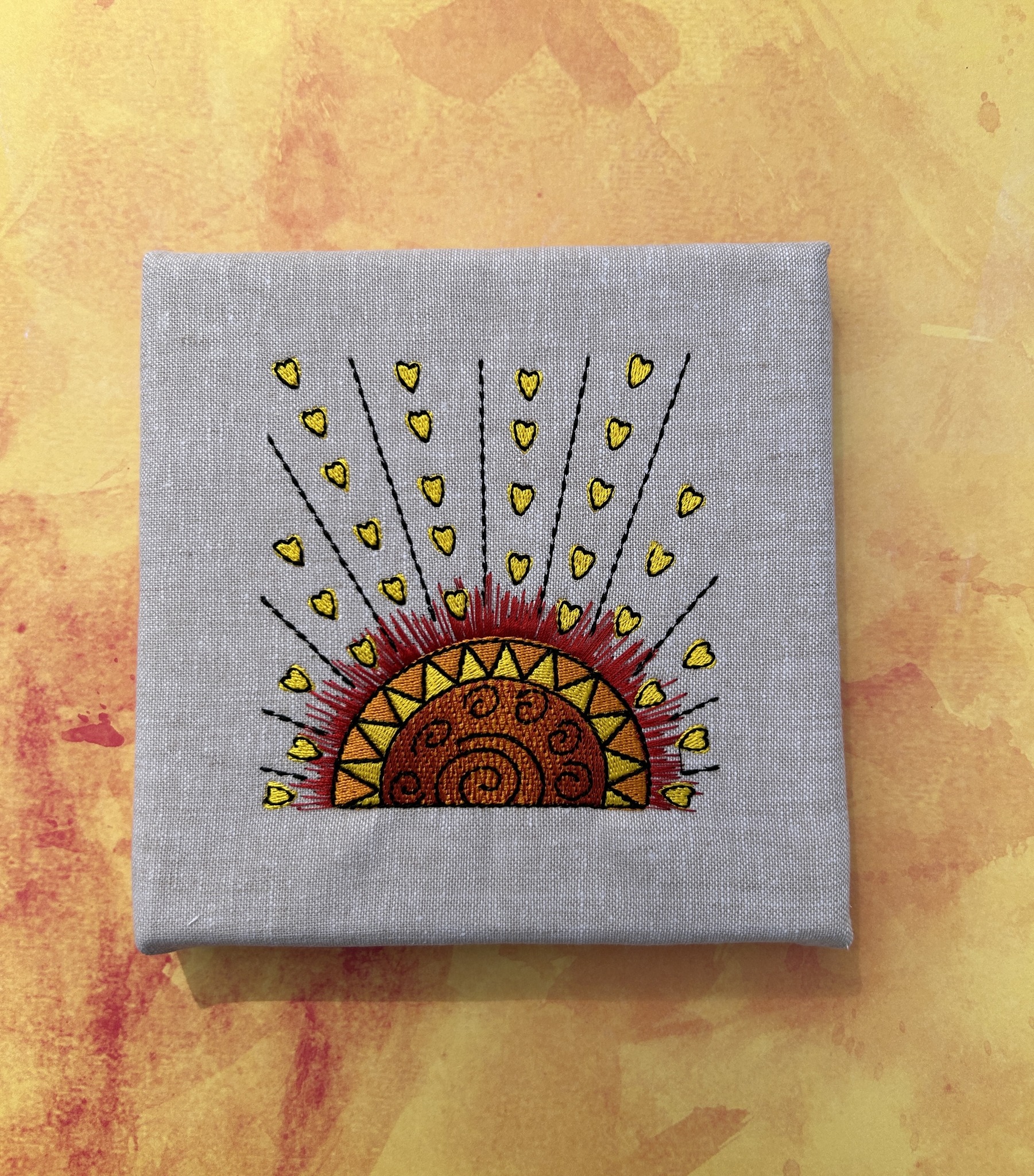 Primitive Sun – String Theory Fabric Art