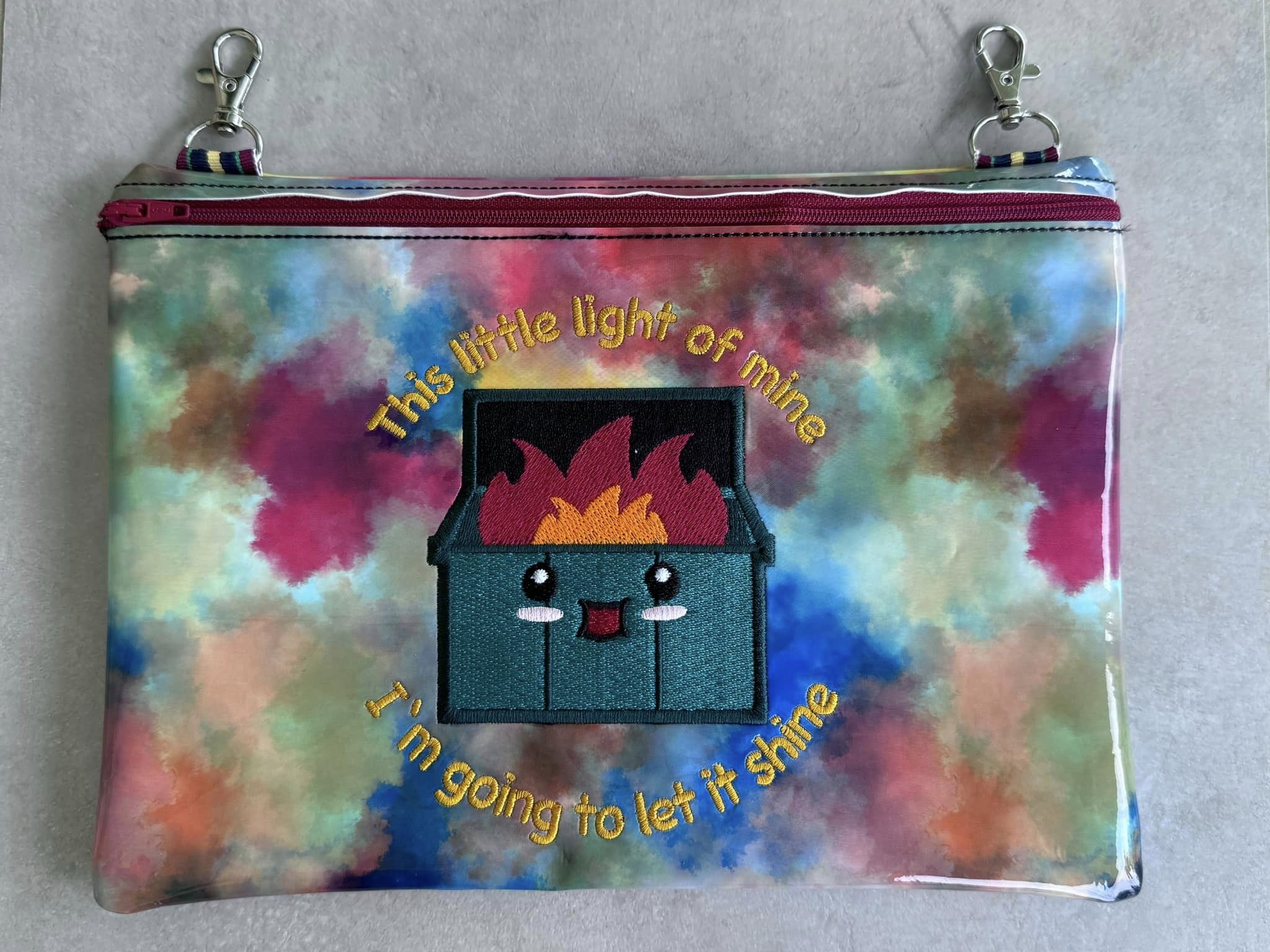 This Little light of mine dumpster fire Machine Embroidery Design