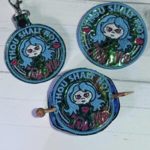 Shelly the Mermaid Don't Try Me ITH Machine Embroidery Design