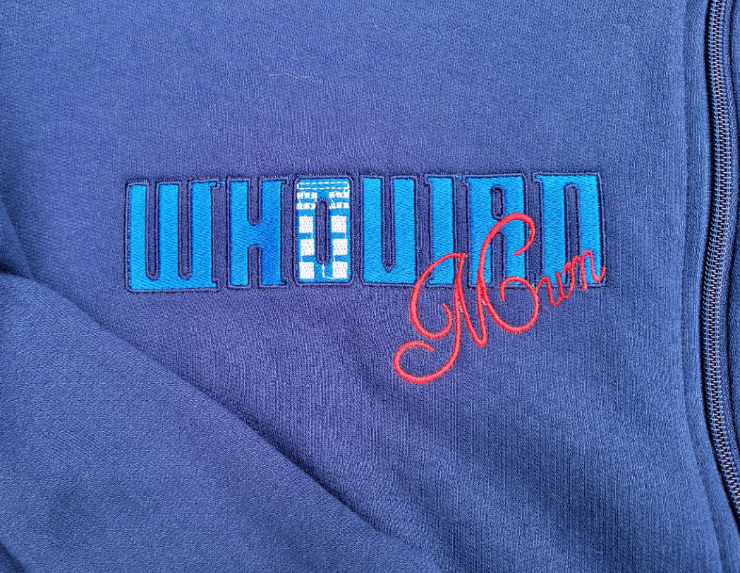 Doctor Who Whovian Mum Machine Embroidery Design
