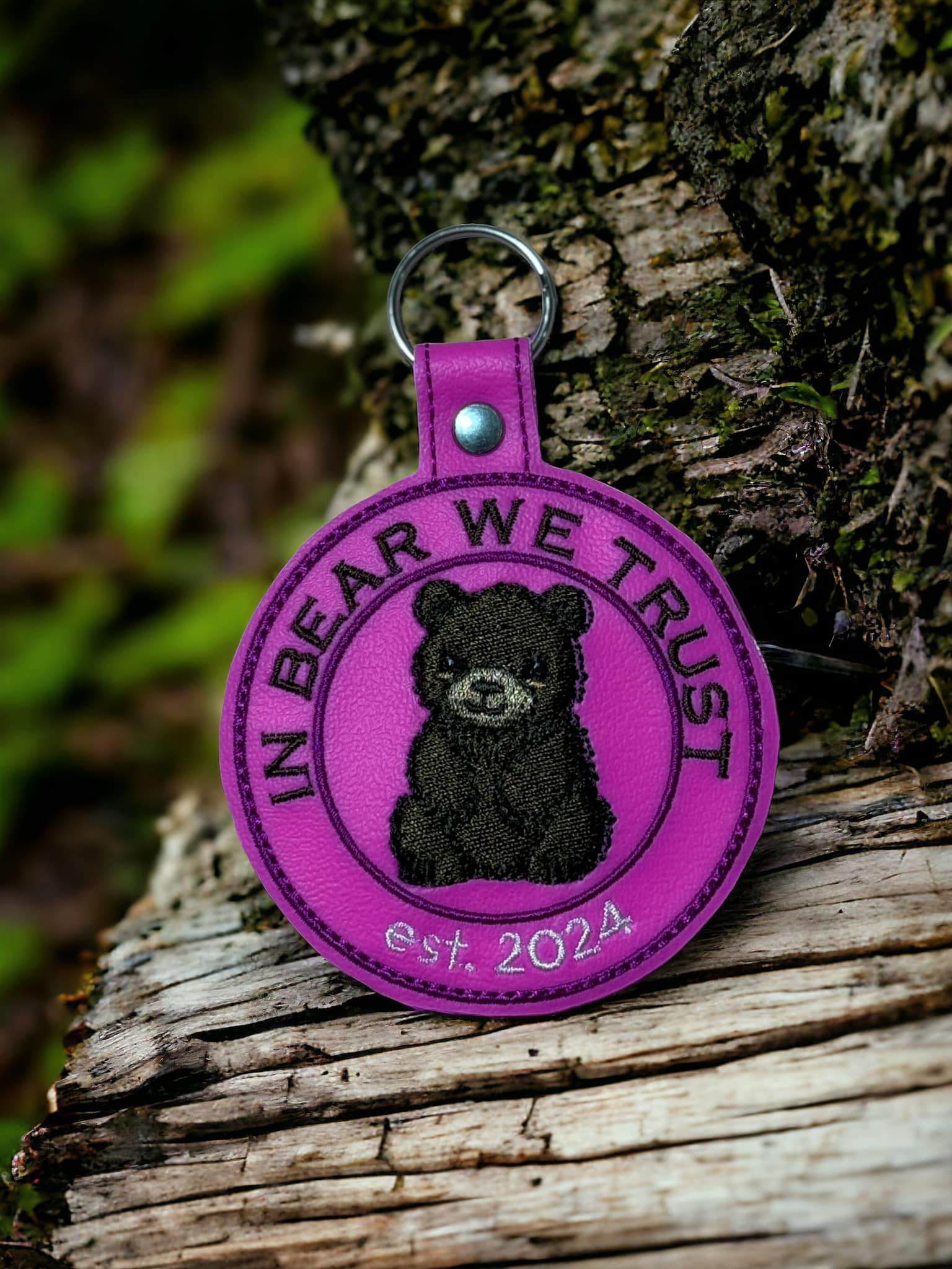 In Bear We Trust Est.2024 fob ITH Machine Embroidery Design