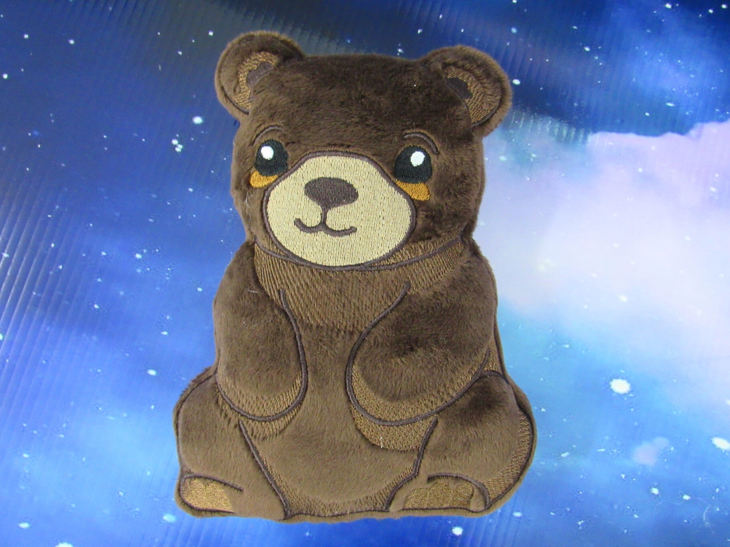 Chibi Brown Bear Stuffie ITH machine embroidery design