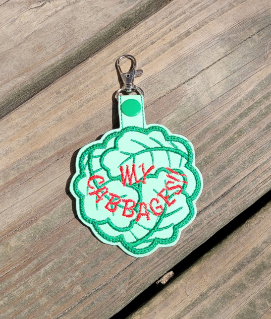 Avatar My Cabbages ITH fob machine embroidery design