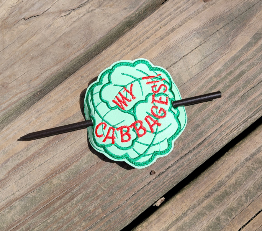 Avatar My Cabbages ITH bun cover machine embroidery design