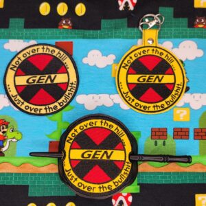Gen X Over Bullshit ITH fob patch bun cover machine embroidery design