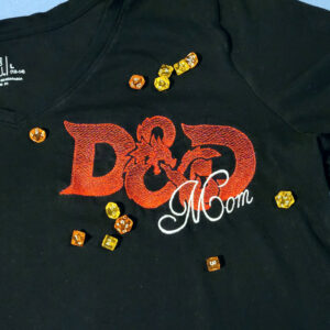 D&D Mom machine embroidery design