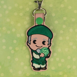 Avatar Chibi Cabbage Guy Fob machine embroidery design