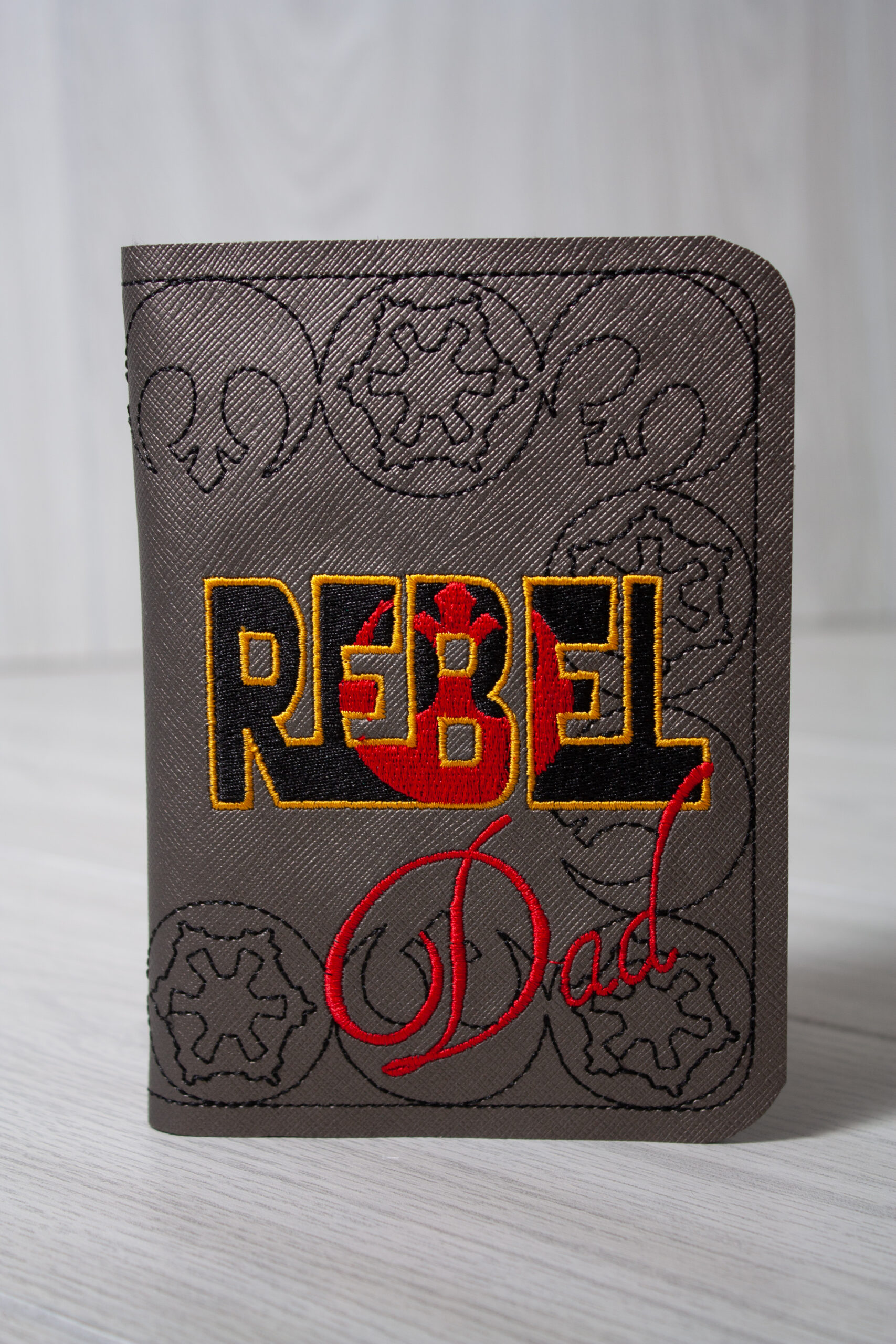 Star Wars Rebel Dad ITH notebook cover machine embroidery design