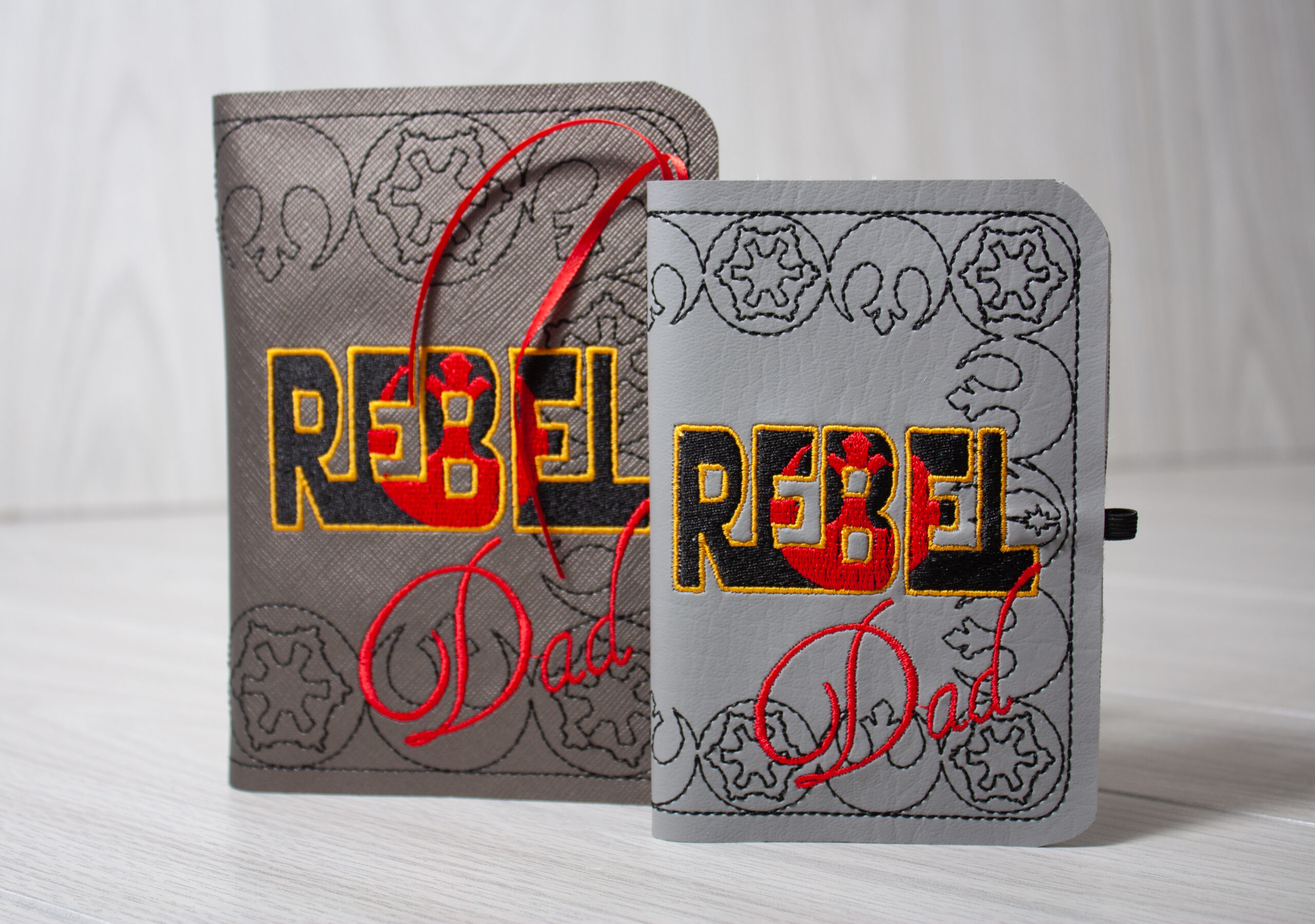 Star Wars Rebel Dad ITH notebook cover machine embroidery design