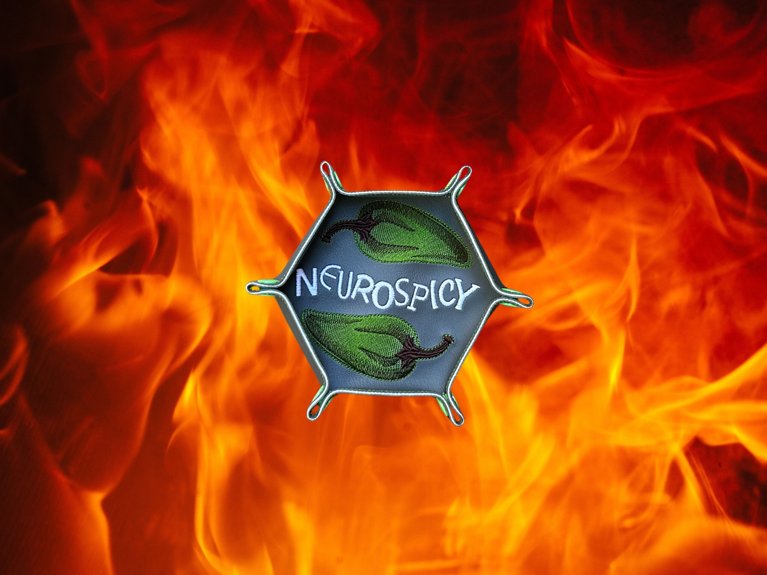 Neurospicy ITH Dice Tray machine embroidery design