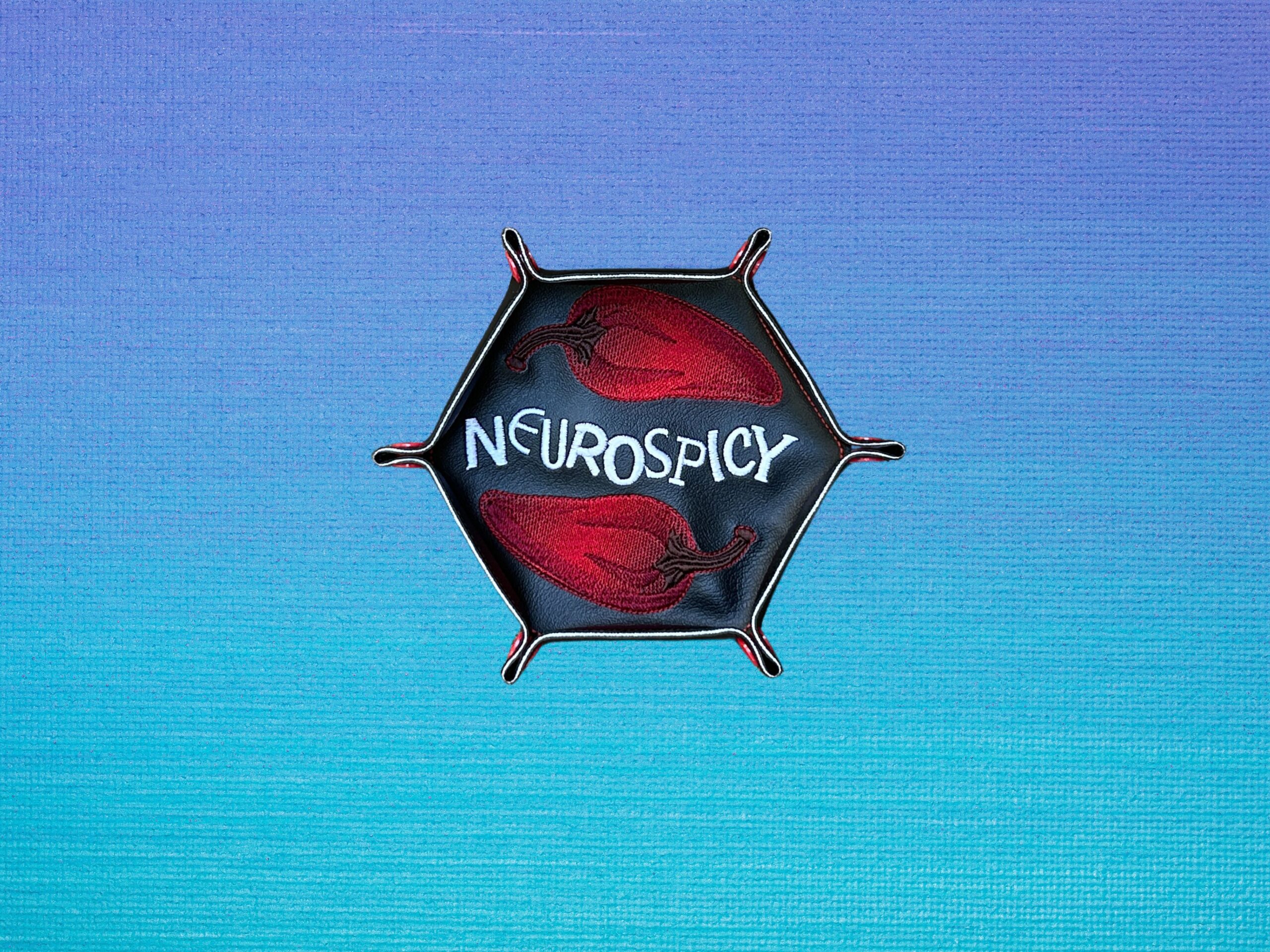 Neurospicy ITH Dice Tray machine embroidery design