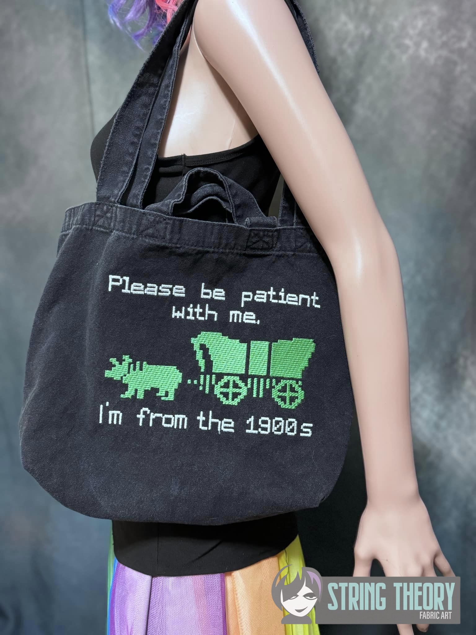 Be Patient Im From the 1900s machine embroidery design