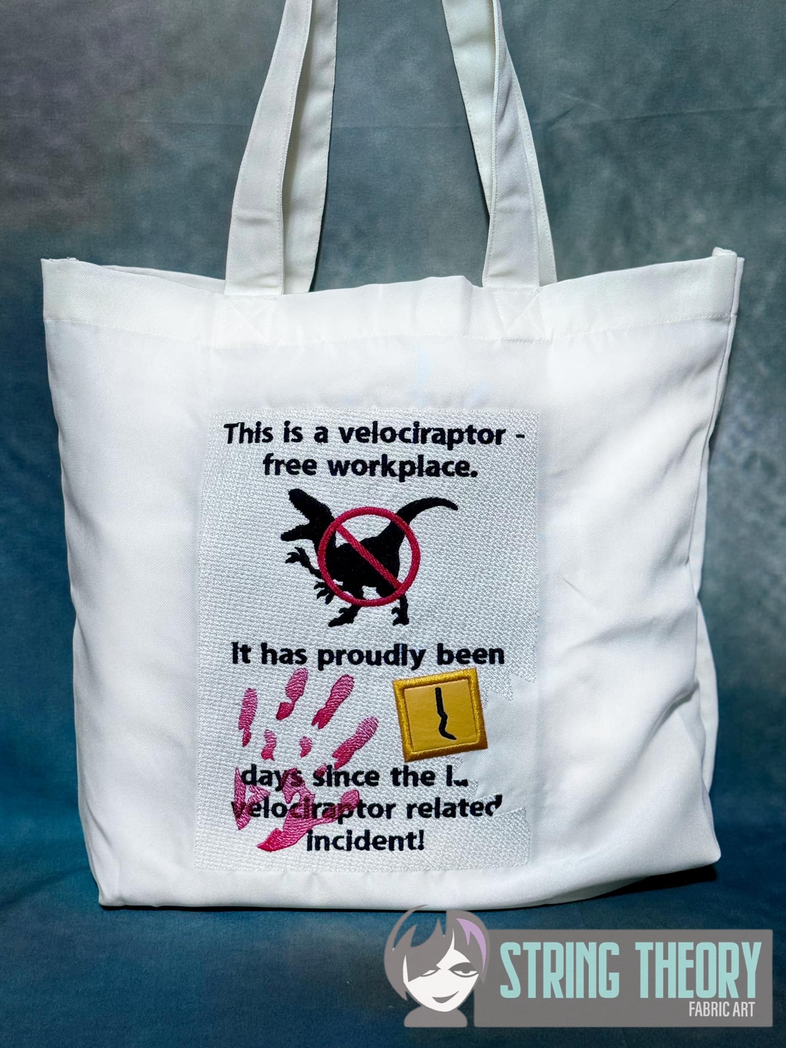 Velociraptor Free Workplace machine embroidery design
