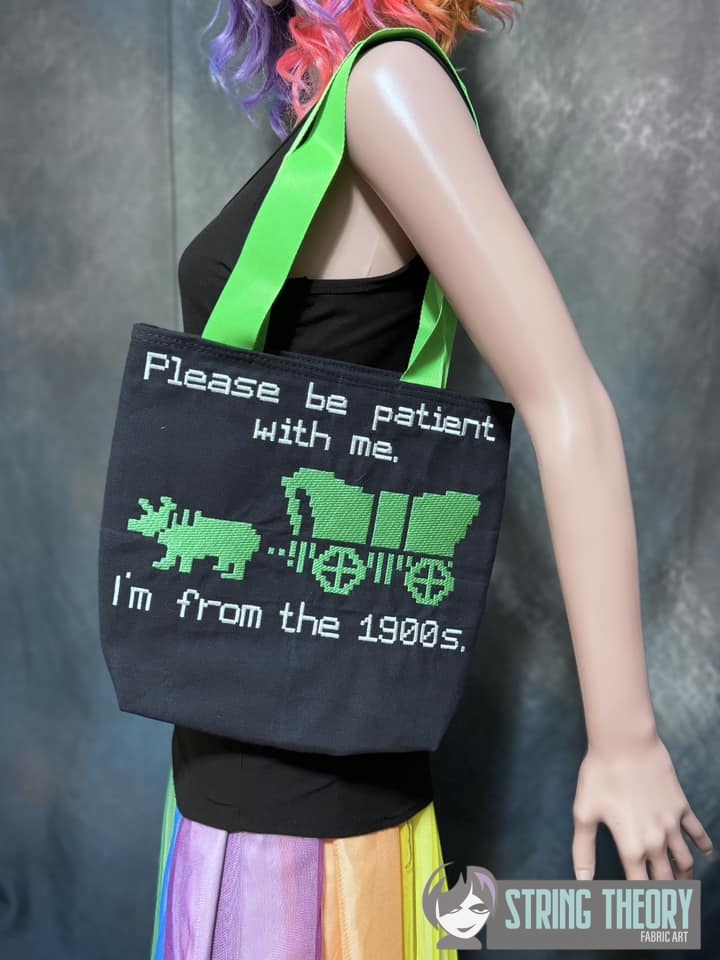 Be Patient Im From the 1900s machine embroidery design