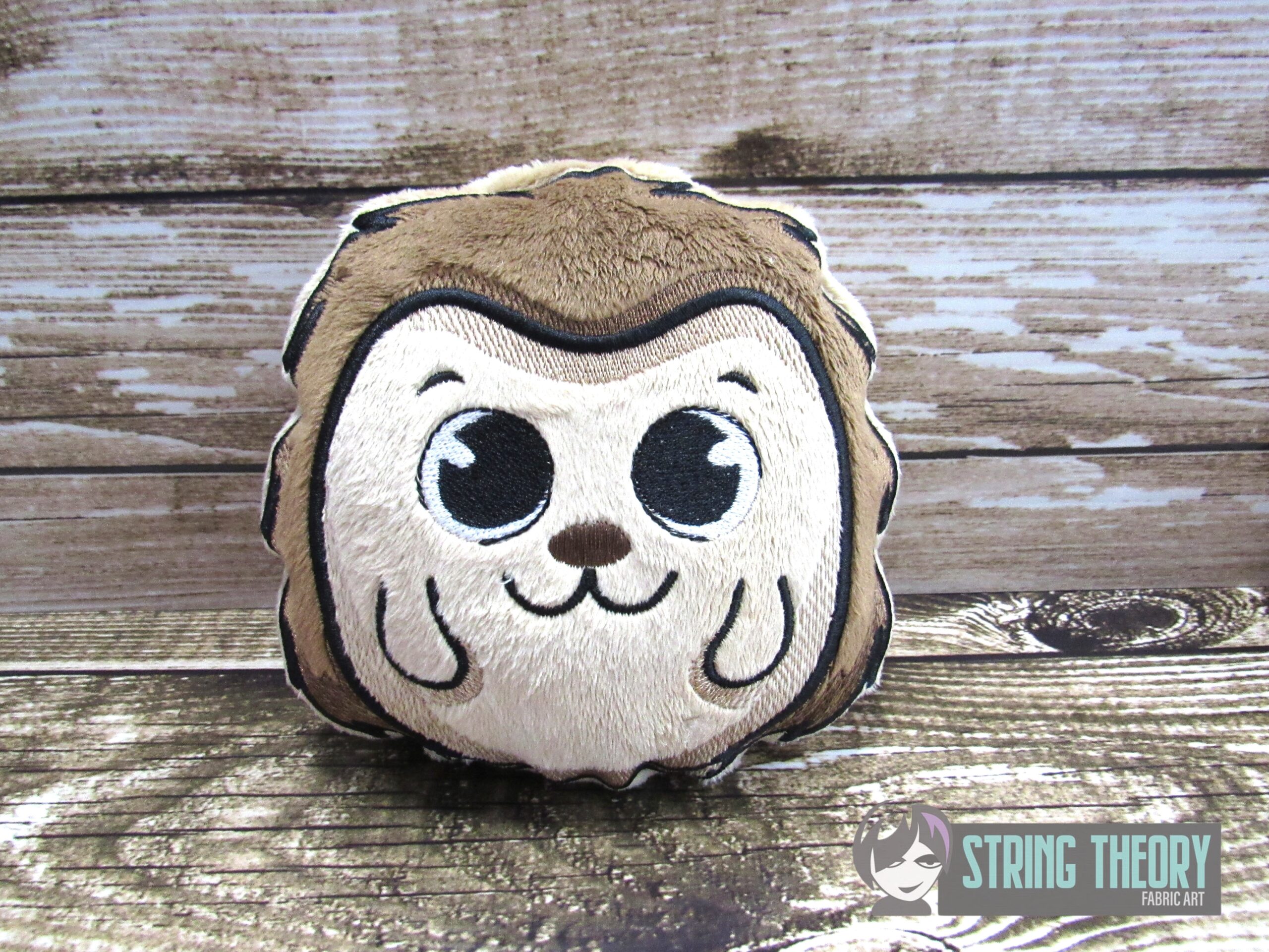 Chibi Hedgehog ITH Stuffie machine embroidery design