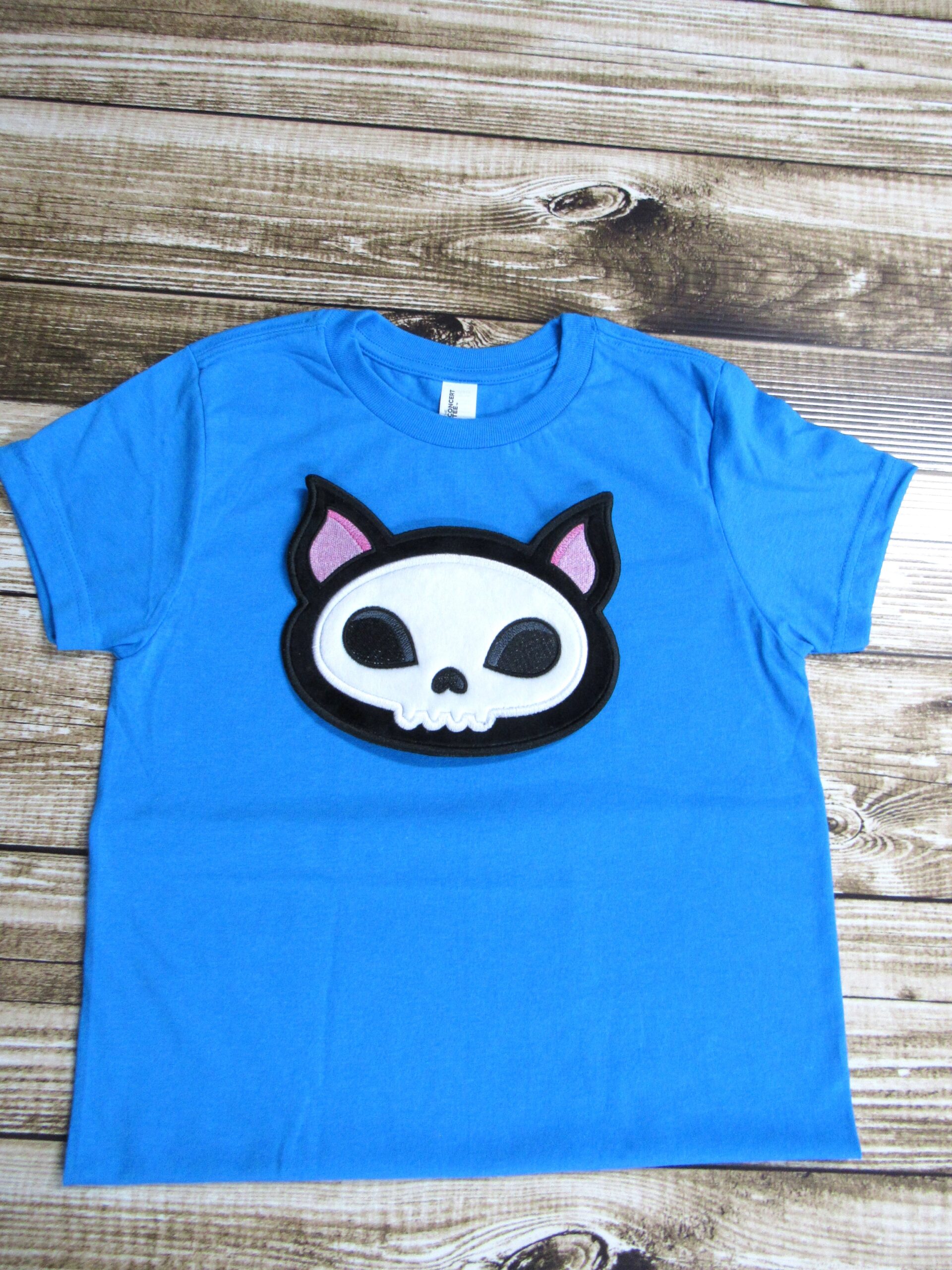 Chibi Skeleton Cat machine embroidery design