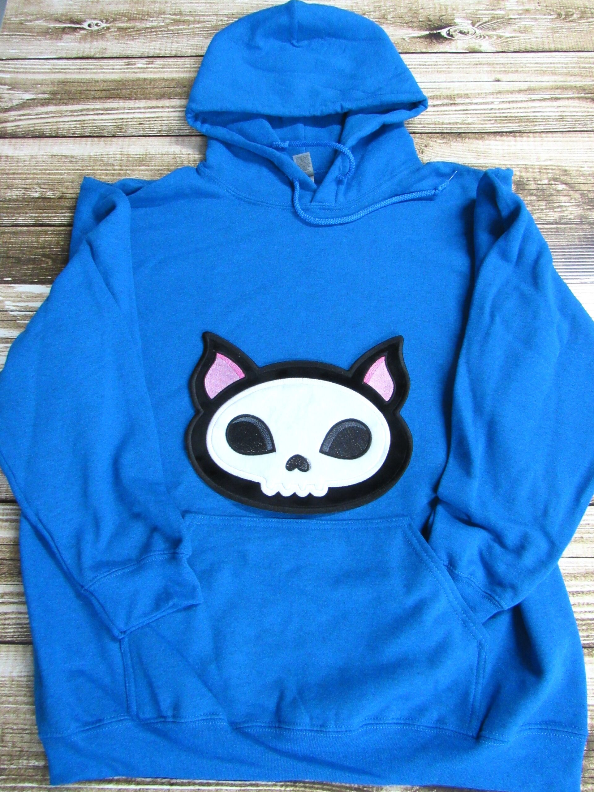 Chibi Skeleton Cat machine embroidery design