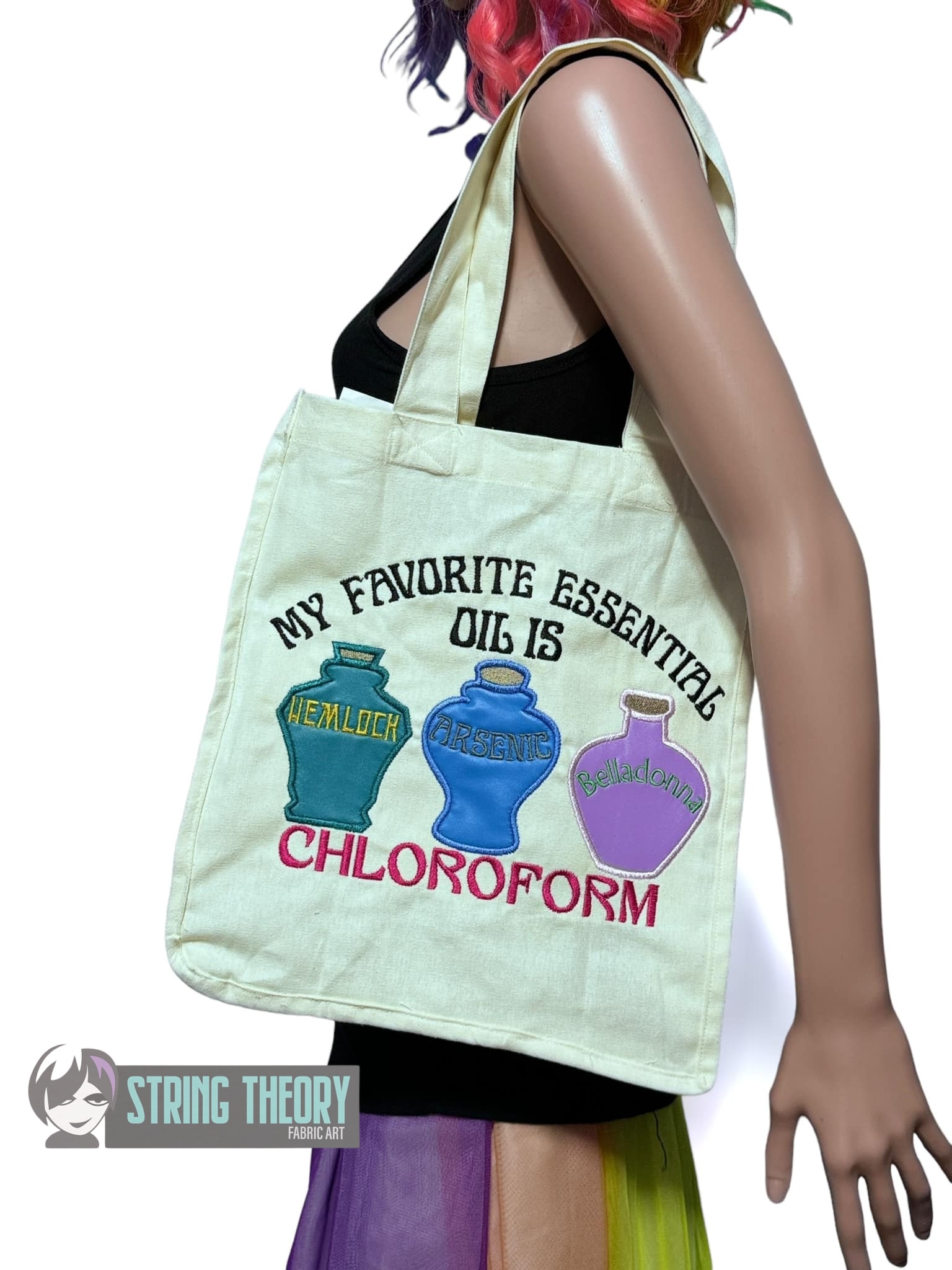 My Favorite Essential Oil is Chloroform machine embroidery design