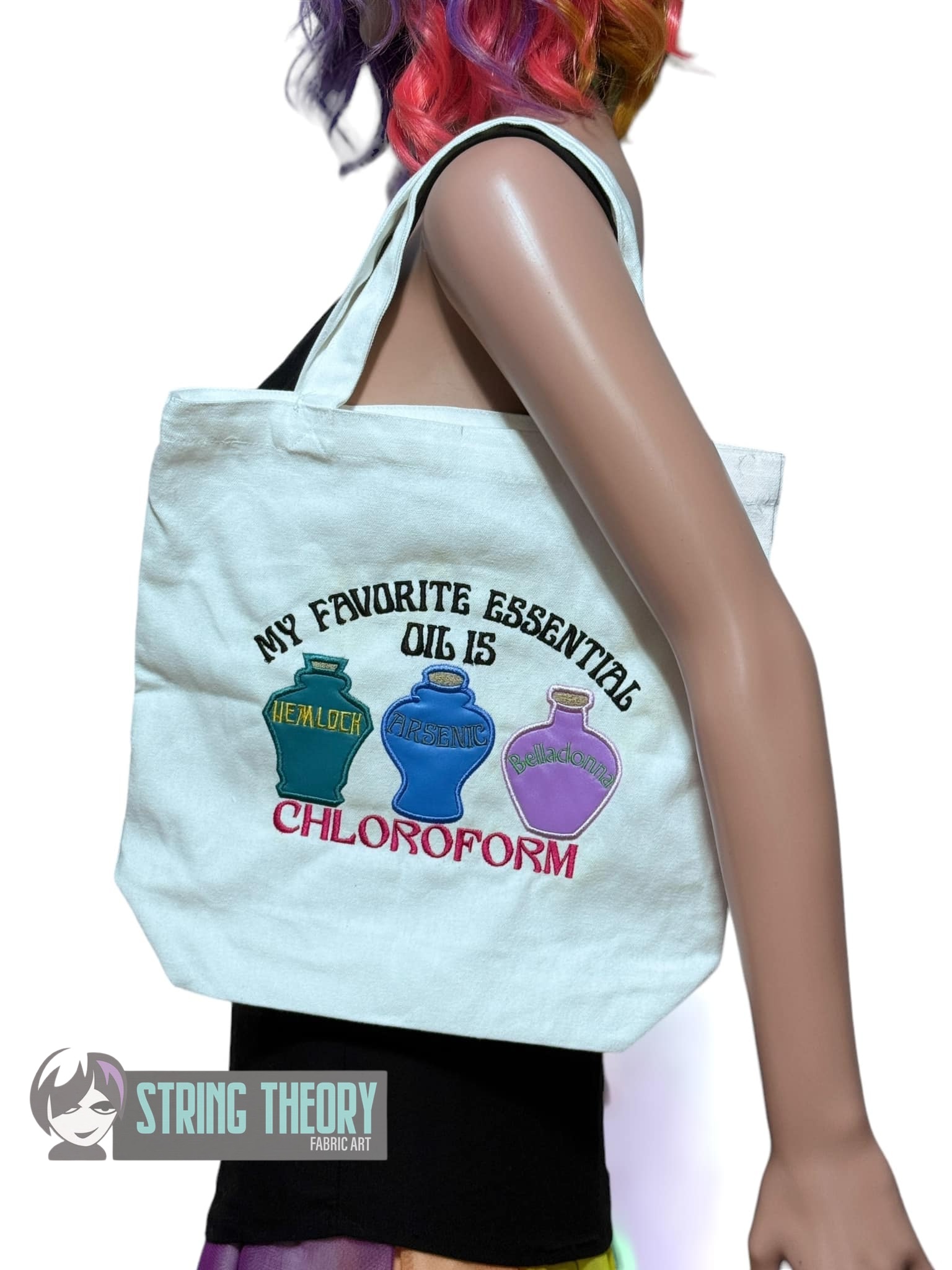 My Favorite Essential Oil is Chloroform machine embroidery design