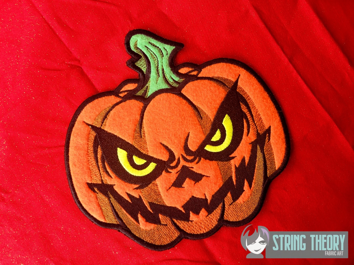 Chibi Evil Pumpkin machine embroidery design