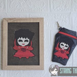 Beetlejuice Chibi Wedding Lydia machine embroidery design