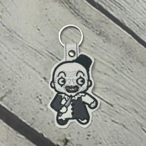 Chibi Art the Clown ITH fob machine embroidery design